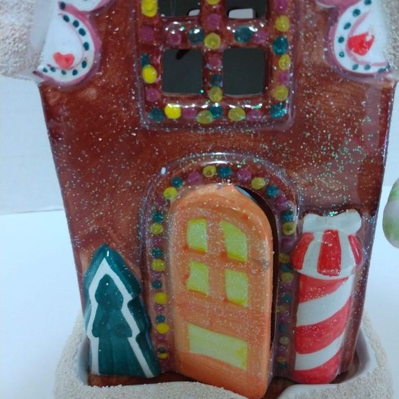 Hearth Side Hand Painted Ceramic Candle House - Picture 4 of 12